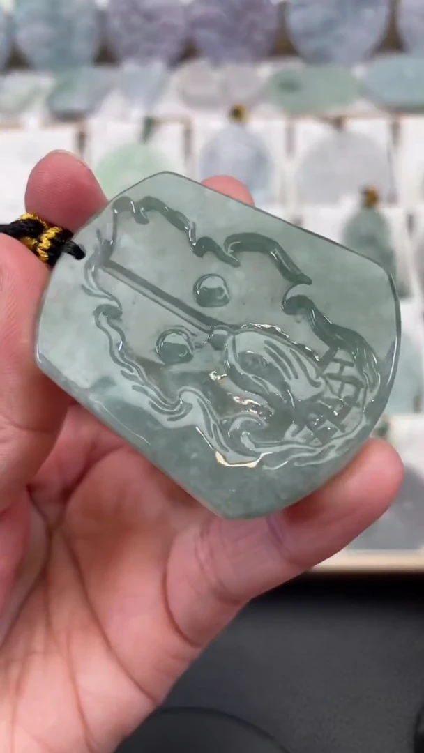 颈饰未镶嵌翡翠天然缅甸翡翠A货312