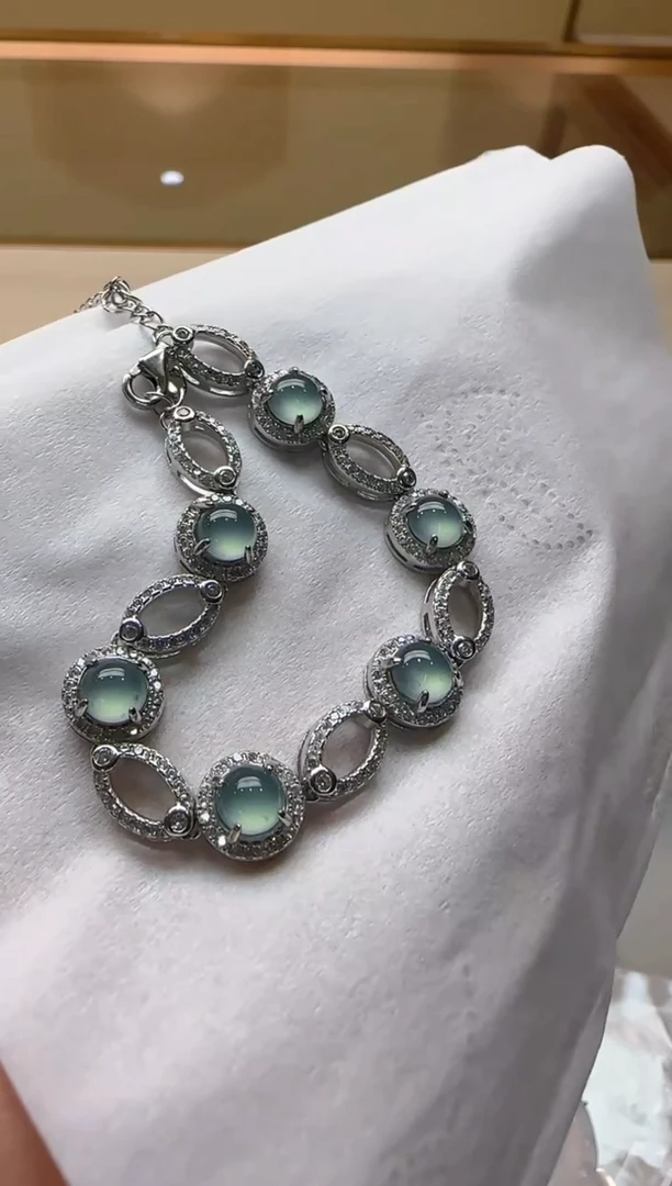 【闪购商品】翡翠套链银S925镶嵌多样性团购发一件