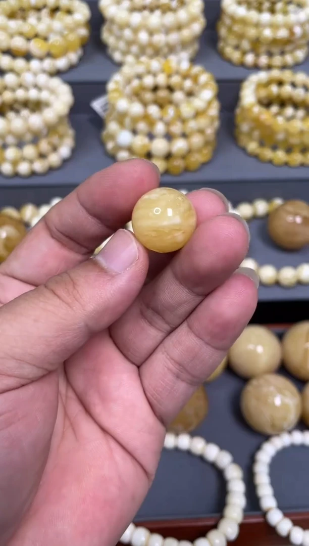 蜜蜡颈饰未镶嵌琥珀蜜蜡圆珠17mm