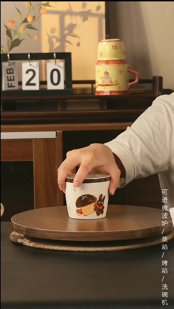 陶瓷景德镇高温釉下彩纯手绘创意瓷