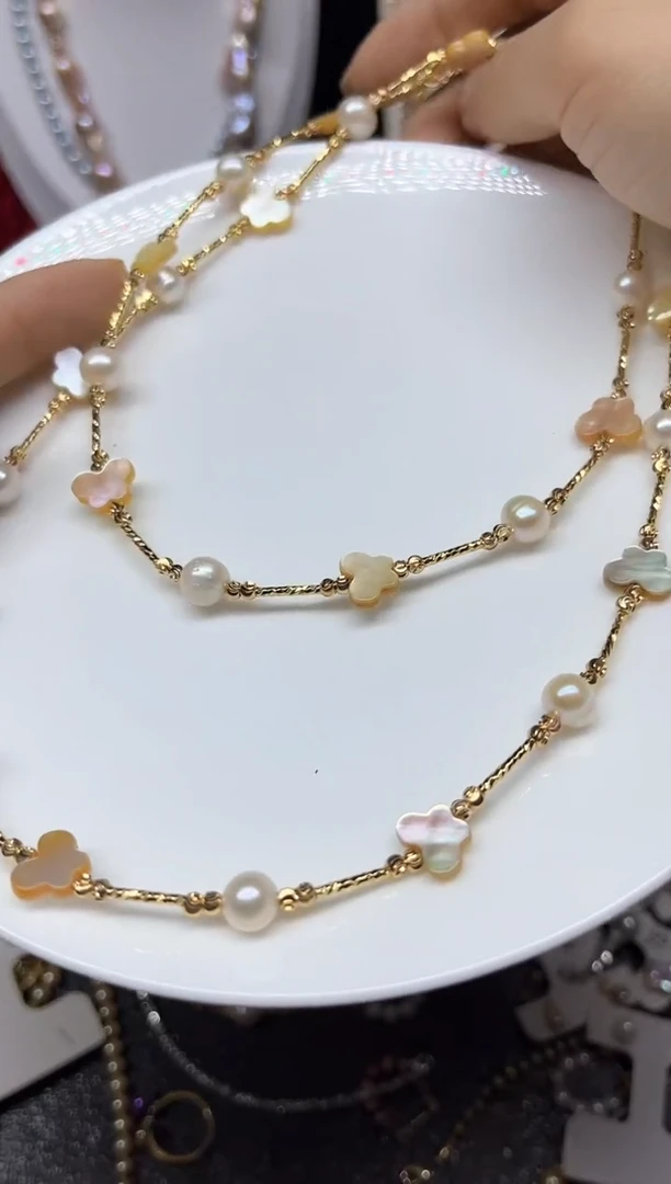【闪购商品】淡水珍珠毛衣链未镶嵌多人