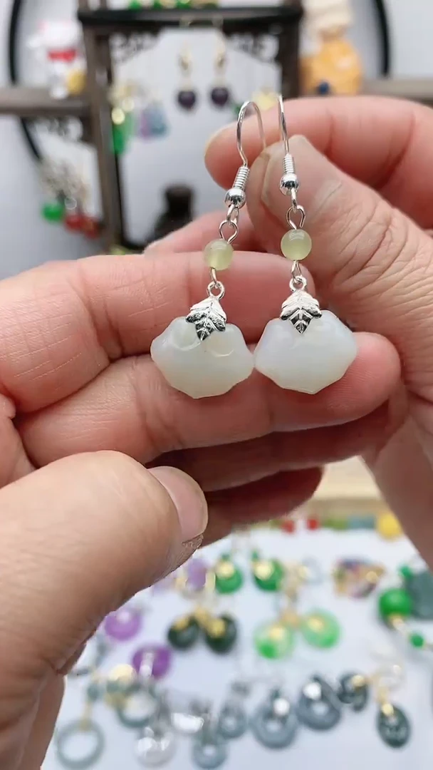 未镶嵌和田玉耳饰222