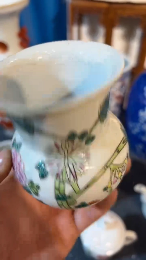 摆件瓷摆件瓷摆件四季花卉扎斗