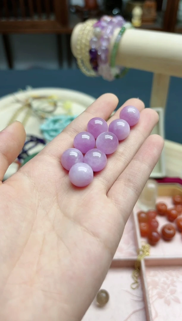 【闪购商品】锂辉石散珠未镶嵌紫锂辉13mm散珠*1 ZD多样发一