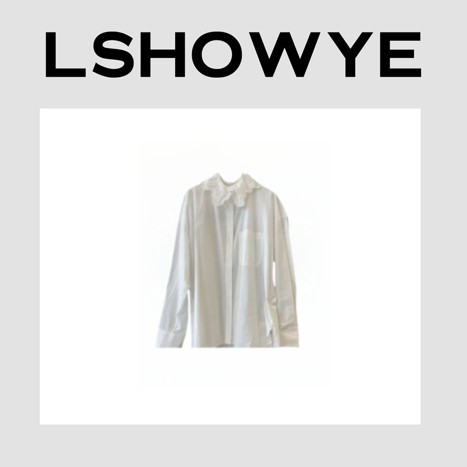 LSHOWYE  匹马棉蕾丝领衬衫  K5CD296023