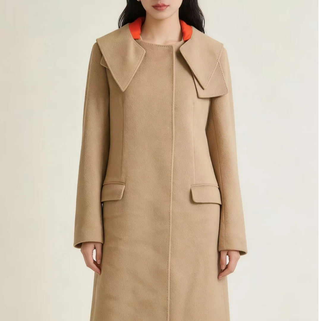 99新 DIOR/迪奥 驼色骆驼毛大衣 40 17195227