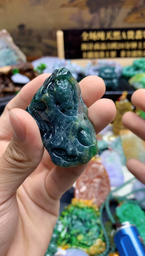 颈饰未镶嵌翡翠天然缅甸翡翠A货