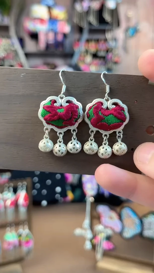 织绣 民族风手工非遗老绣饰品136