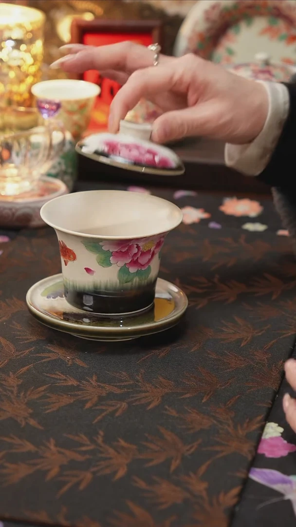 杯景德镇陶瓷杯碗柴烧多人