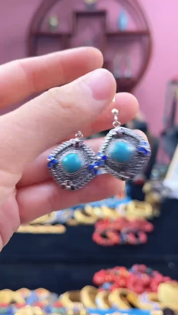 非遗 花丝镶嵌耳环