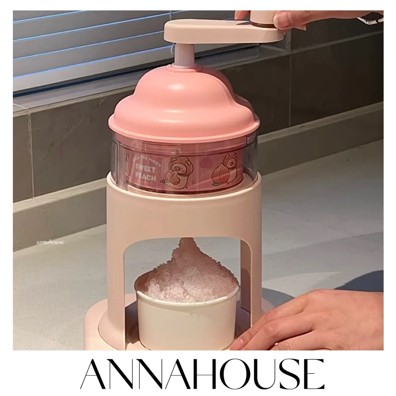 ANNAHOUSE 手摇刨冰机家用小型沙冰机不插电手动碎冰机绵绵ZXX