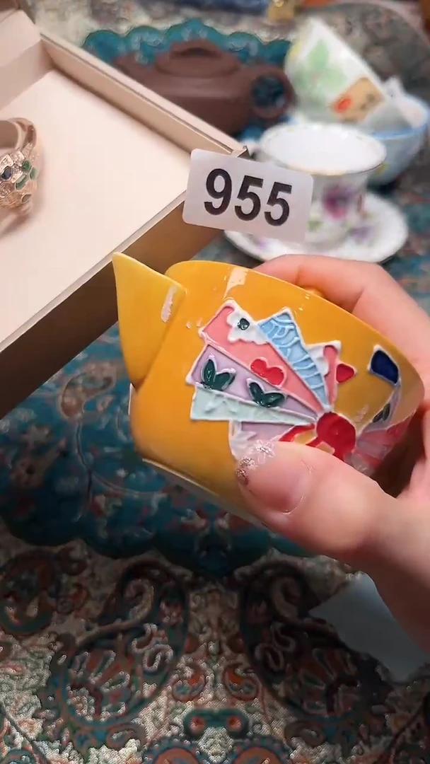 瓷片瓷片柴窑烧制半手工多人