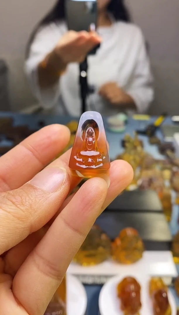 【闪购商品】琥珀颈饰未镶嵌SN3-1（悟道）手机挂