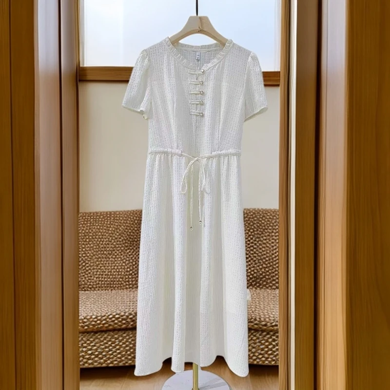 A972#【木兮兮专属】2025年夏季新款气质显瘦百搭时尚中长款连衣裙
