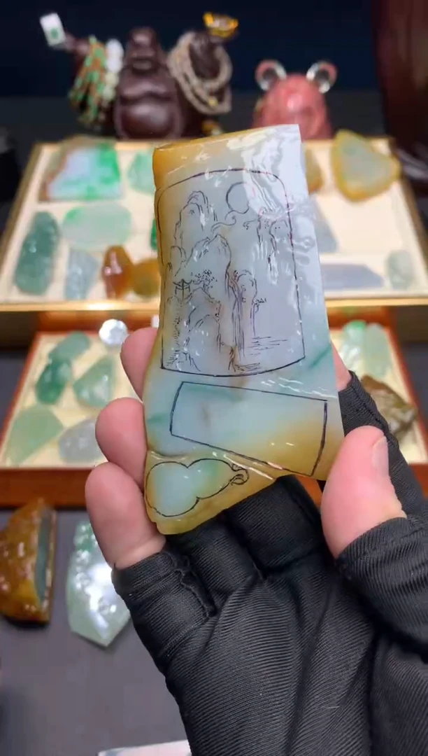 未镶嵌定制翡翠天然翡翠裸石（包工）