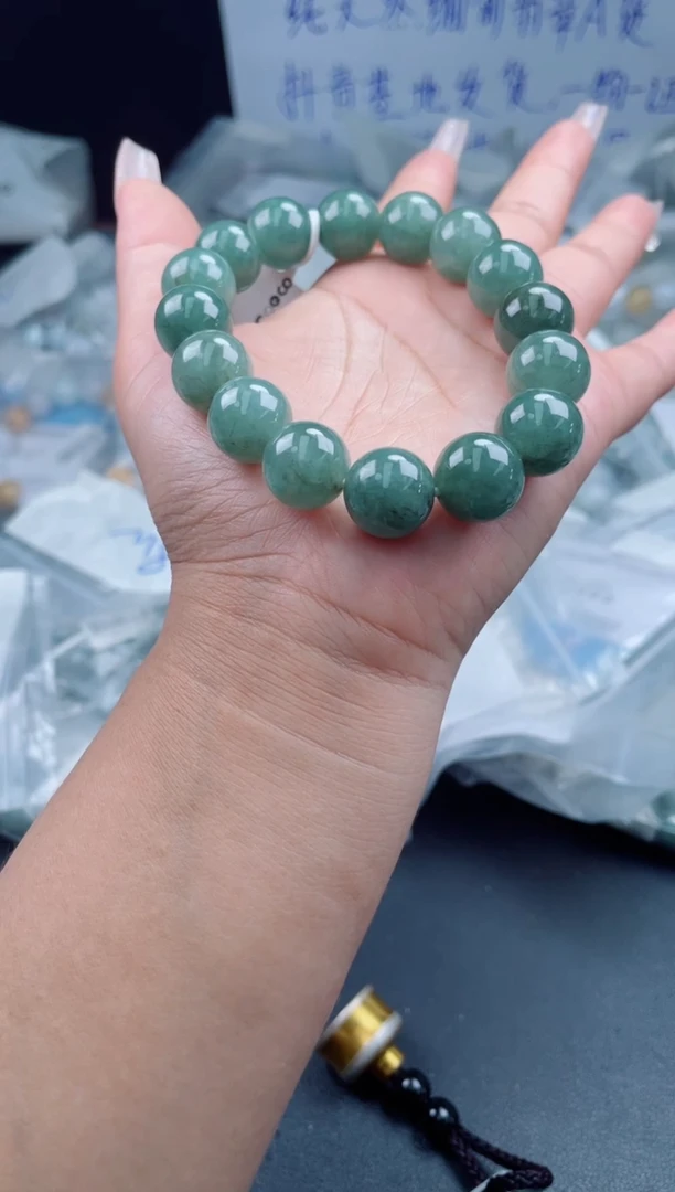 未镶嵌定制翡翠珠串