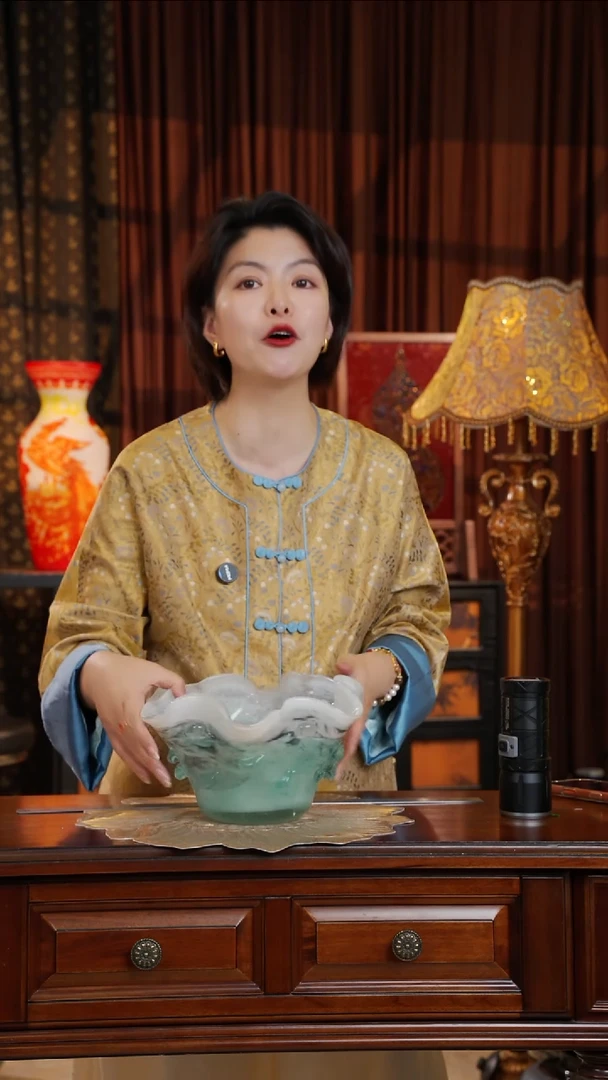 琉璃水晶琉璃浅色白菜