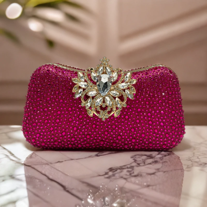 法系蓝涵《名流千金》晚宴包名媛优雅镶钻手抓包时尚百搭手包气质