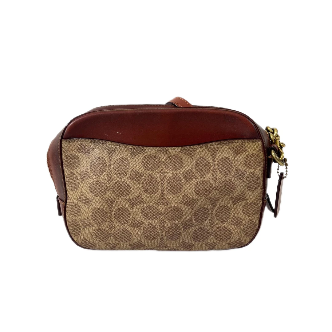 95新 COACH/蔻驰 经典老花PVC单肩斜挎相机包 AF-10622-D