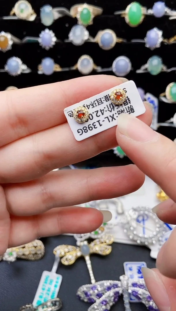 颈饰银S925镶嵌翡翠1478