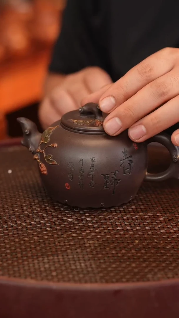 茶壶紫砂原矿手工制作宽口