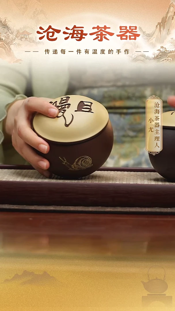 茶壶紫砂XC 且慢茶叶罐 本绿盖