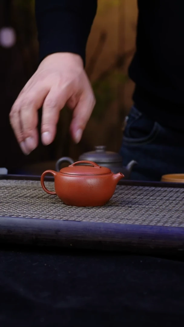 【闪购商品】紫砂茶壶朱泥-一片瓦