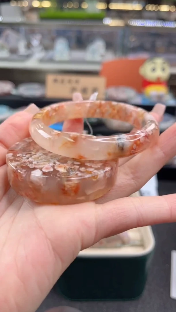 未镶嵌手镯石英质玉尘*丷圈口（赠品镯心）