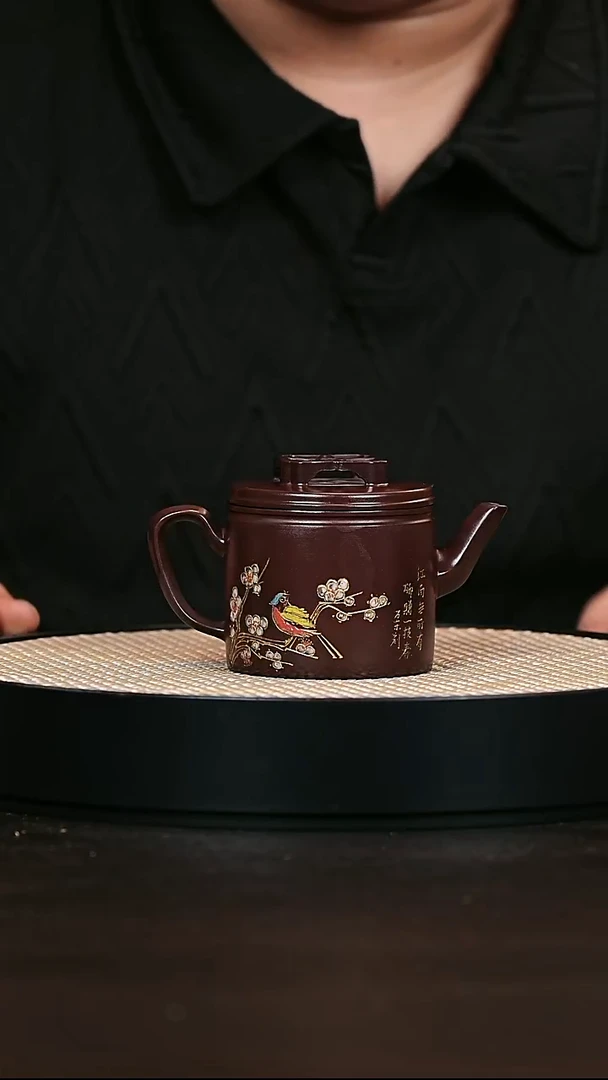 茶壶紫砂喜上眉梢