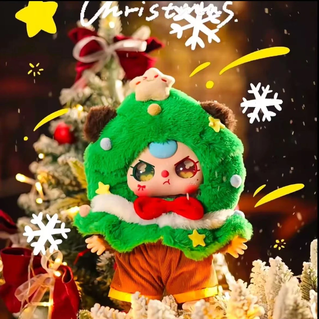 【荔枝拆盒】娃三岁圣诞400%潮玩可爱摆件