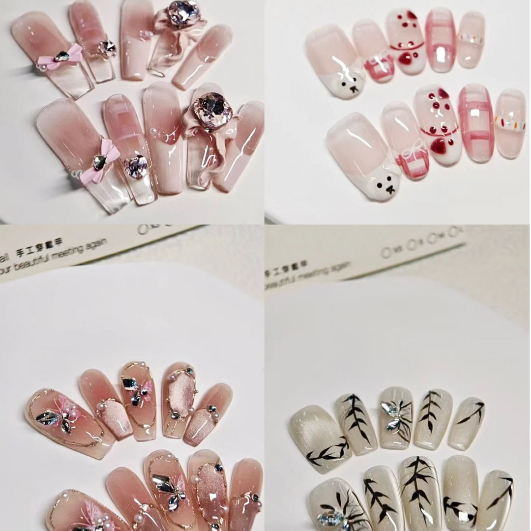 纯手工穿戴甲【微瑕NO退NO换介意勿拍】可穿戴式