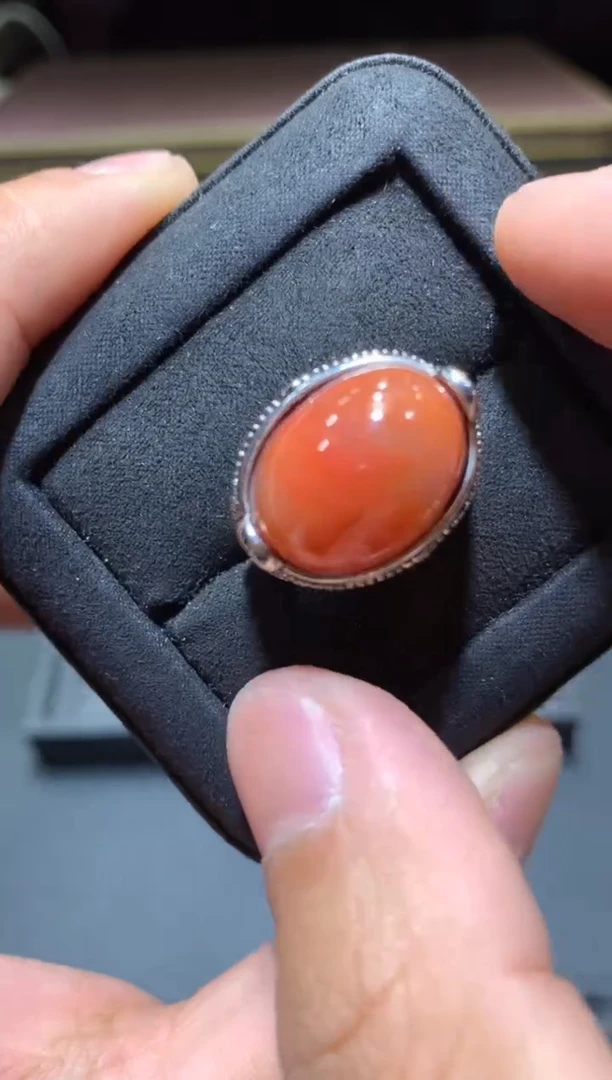 【闪购商品】南红玛瑙戒指未镶嵌H98【多样性发其一】