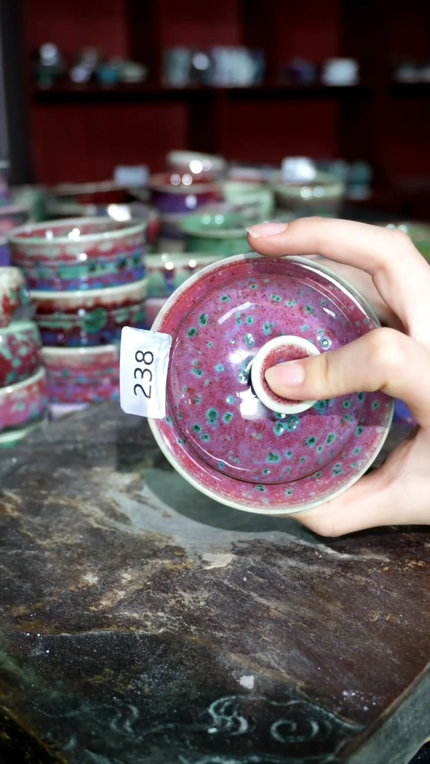 摆件精品窑变钧瓷茶器