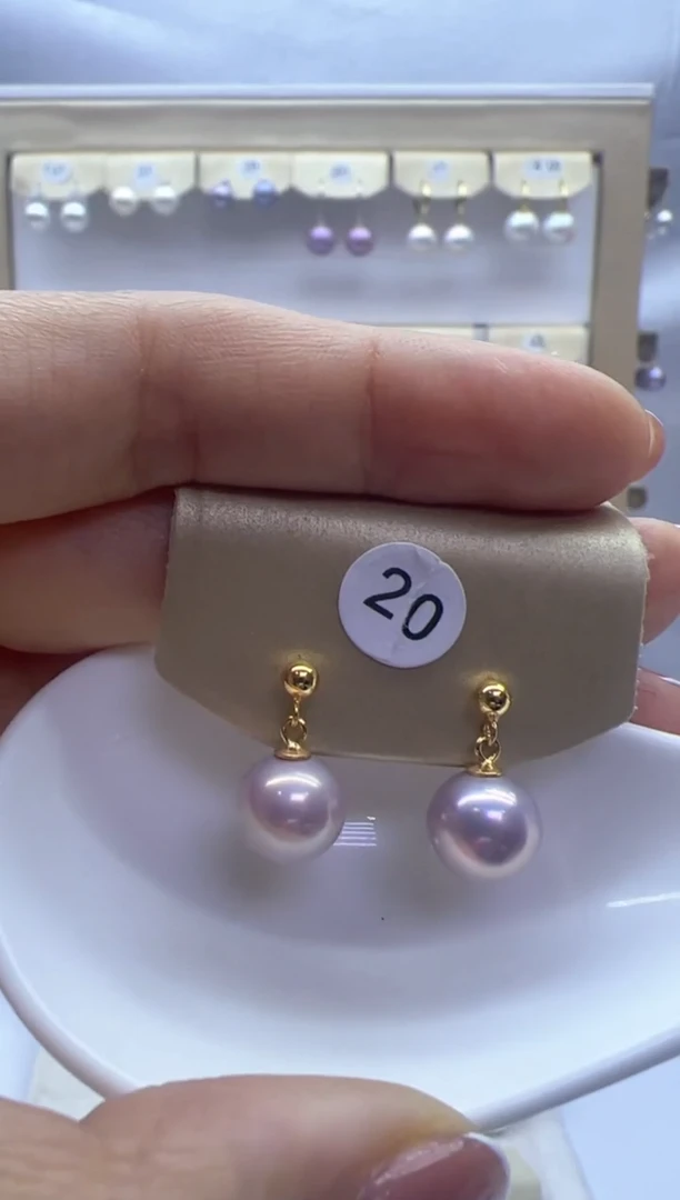 【闪购商品】淡水珍珠耳饰银S925镶嵌20