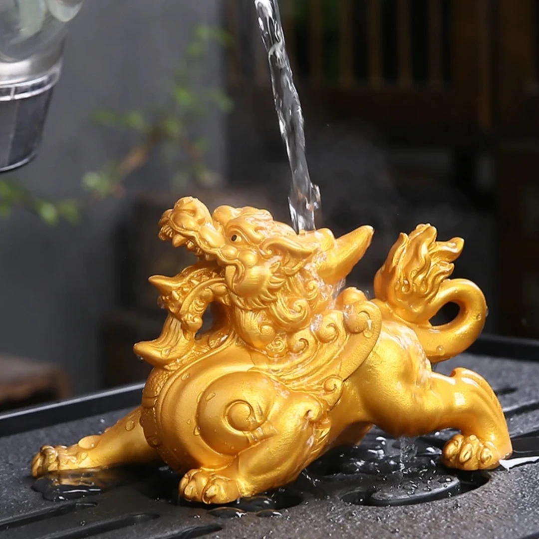 貔貅茶宠可变色可养精品个性摆件茶盘茶桌茶台茶具配件茶宠变色