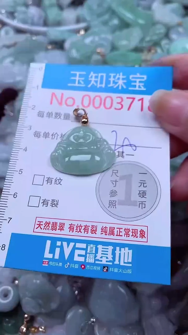 吊坠(不含链)未镶嵌翡翠3718