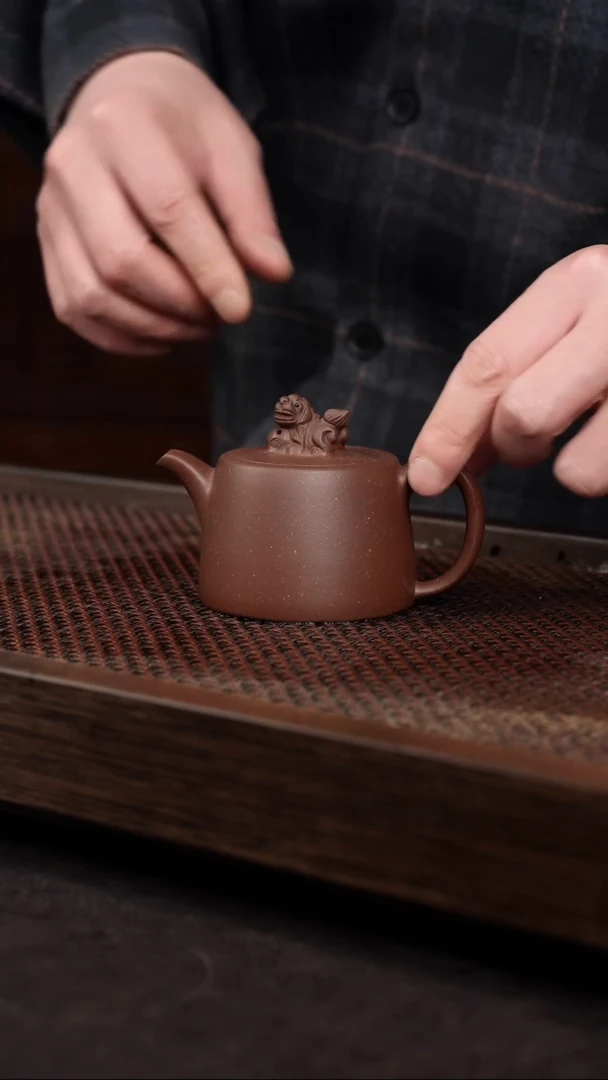 【闪购商品】紫砂茶壶底槽清狮球壶