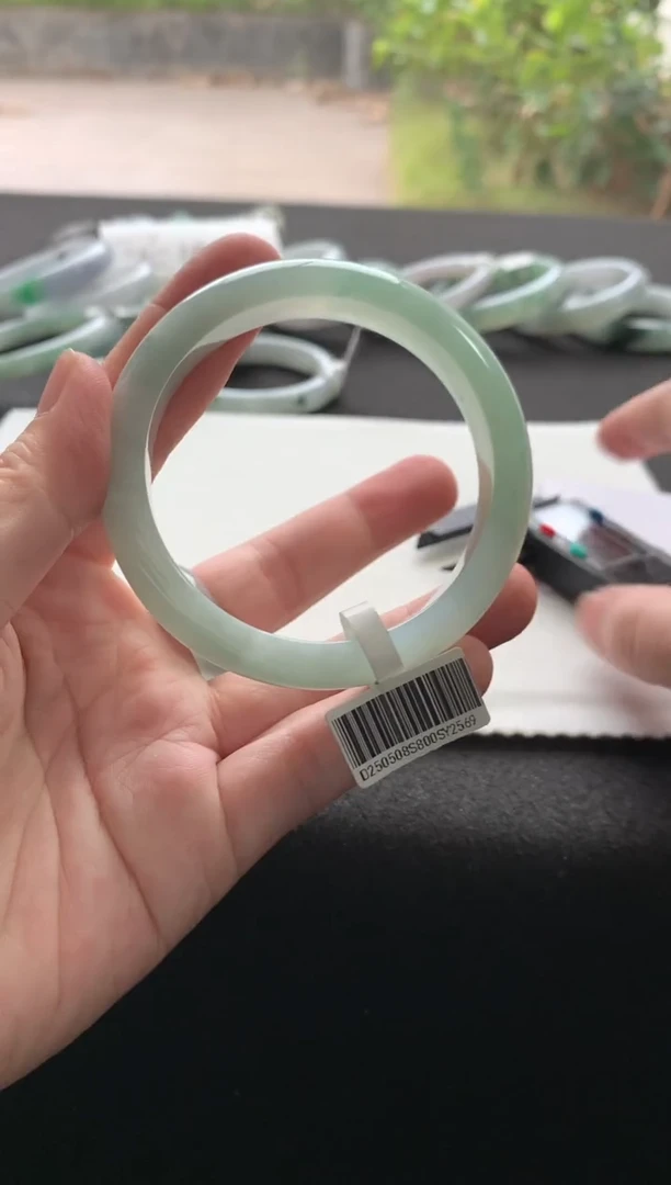 未镶嵌手镯翡翠58正圈Y2569买断