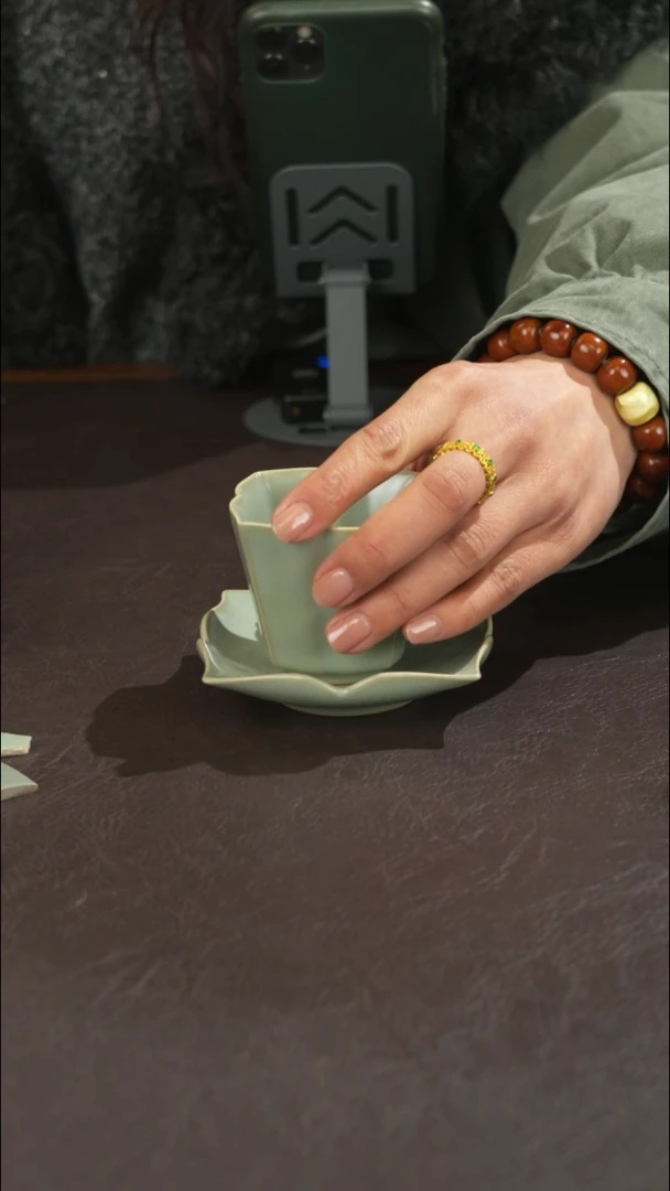 瓷宣宝汝瓷原矿原釉作品