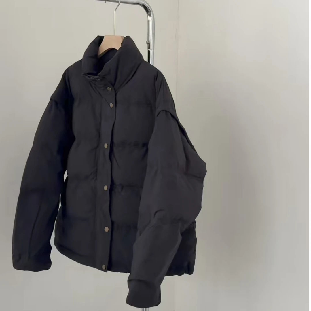 清1713黑色羽绒服no.退no.换