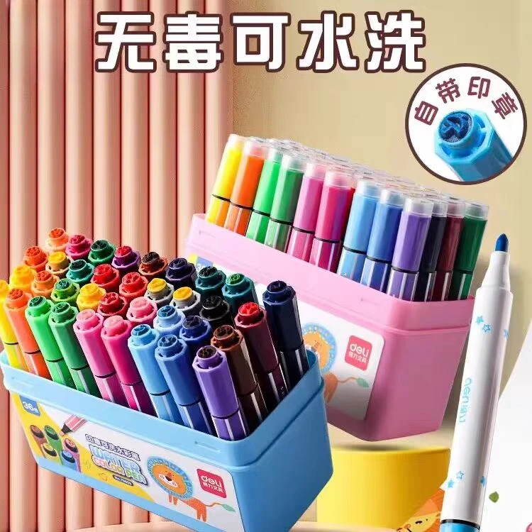 36色印章可洗水彩笔1盒  70655