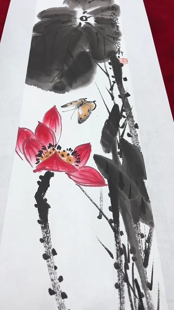 国画辛崇华绘画1pc花鸟