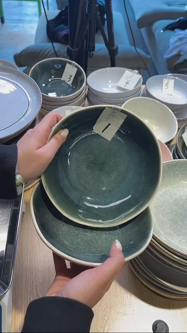 瓷34高温釉下彩陶瓷餐具