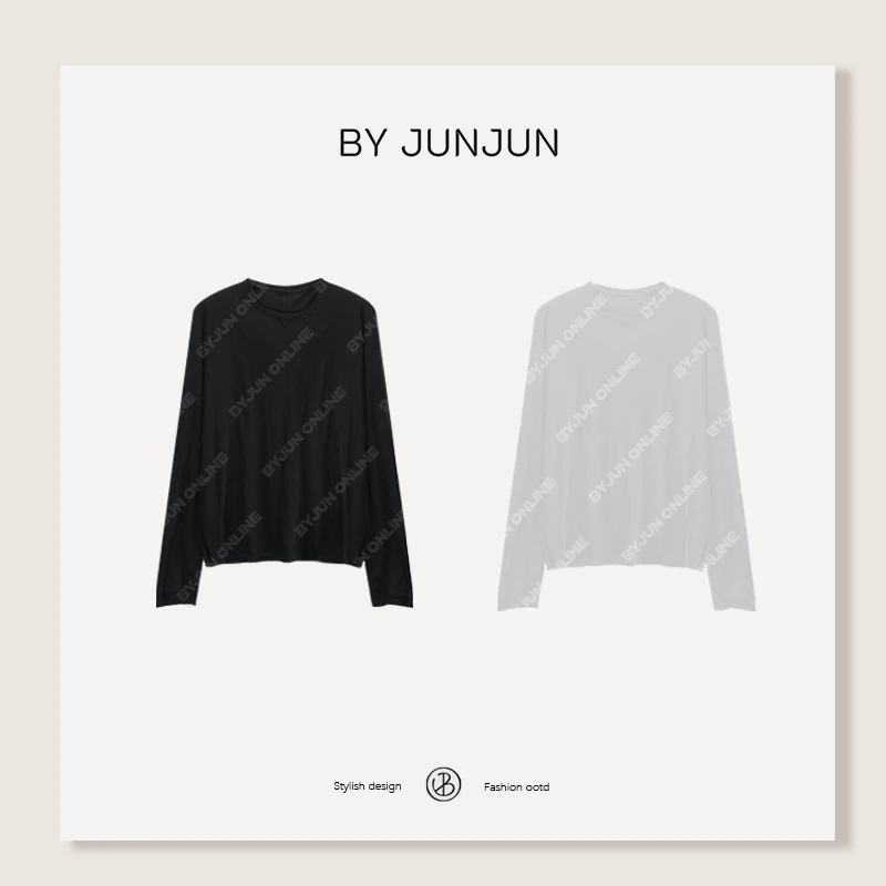 BYJUNJUN【肤感打底】强捻棉宽松亲肤打底T恤