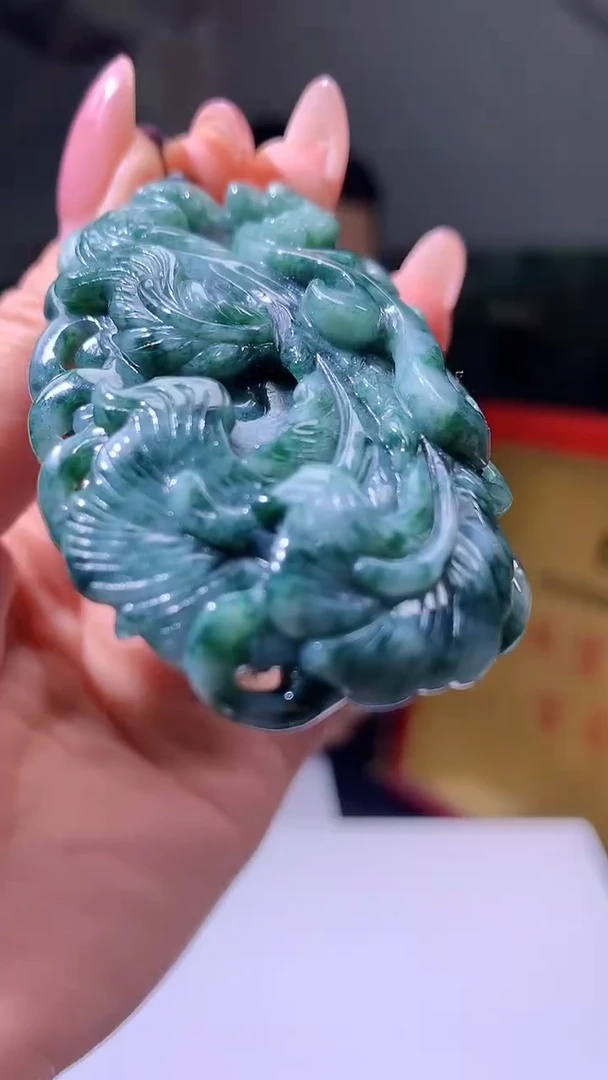 【闪购商品】定制翡翠未镶嵌5143jj-毛货挂件62