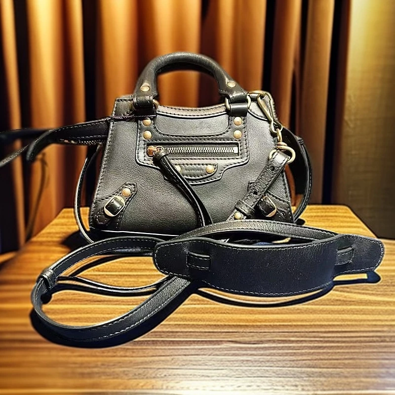95新 Balenciaga/巴黎世家 机车包1259 7551