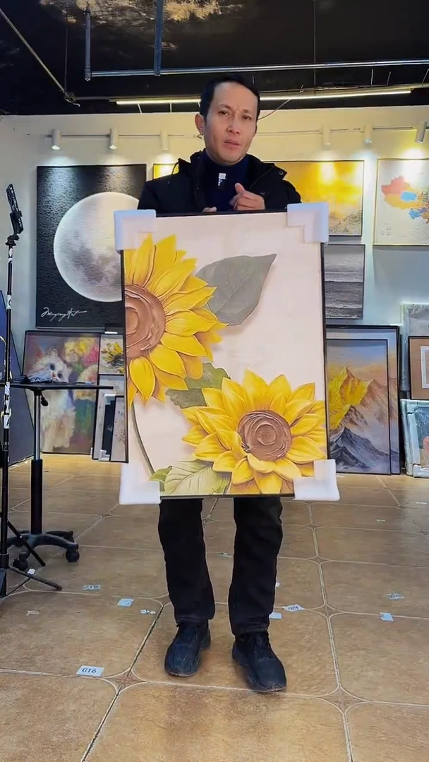 竖款50*70 向日葵