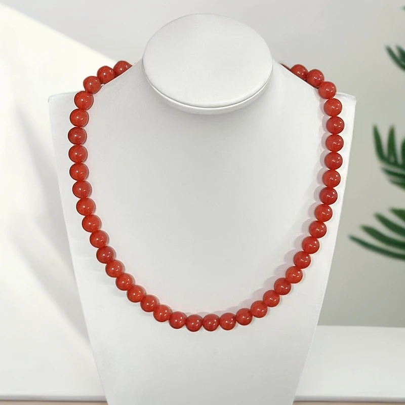 满色满肉10mm项链-E2006