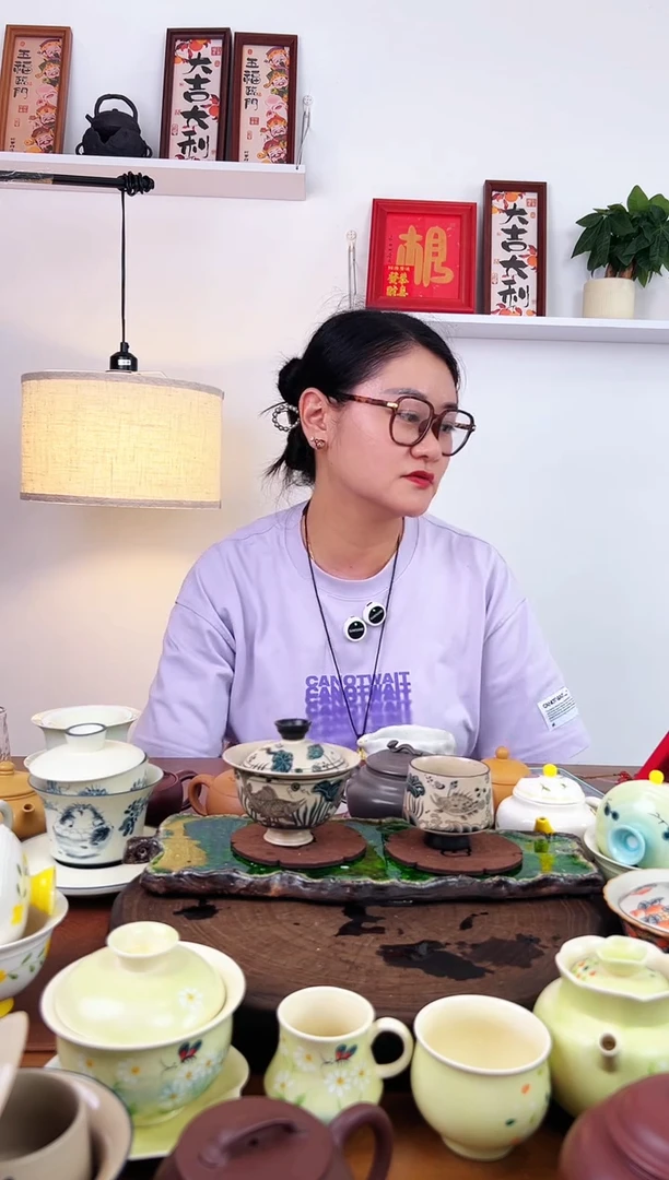 景德镇陶瓷海藻盖碗