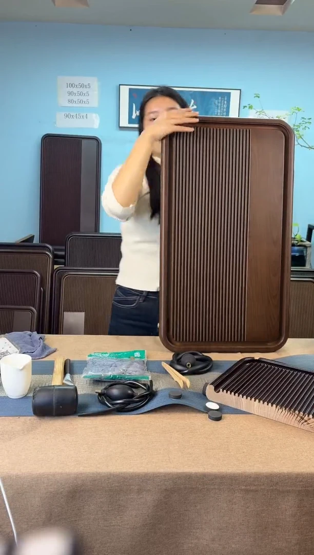 云海黄色款式茶盘70*40*4